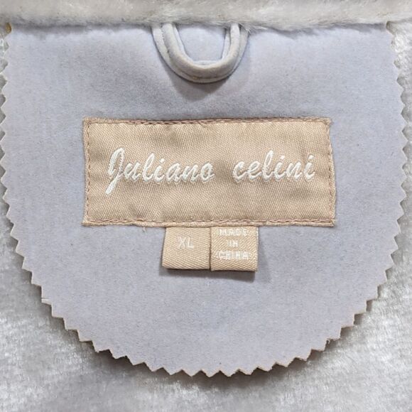 Juliano Celini Women's Suede Faux Leather Jacket Size XL - Picture 10 of 11
